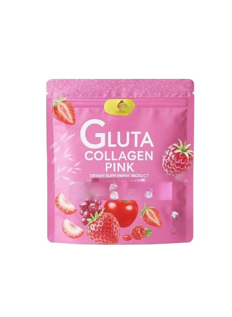 Manee Gluta Collagen Pink Anti-Aging Smooth Skin Supports Healthy 30 Sachets